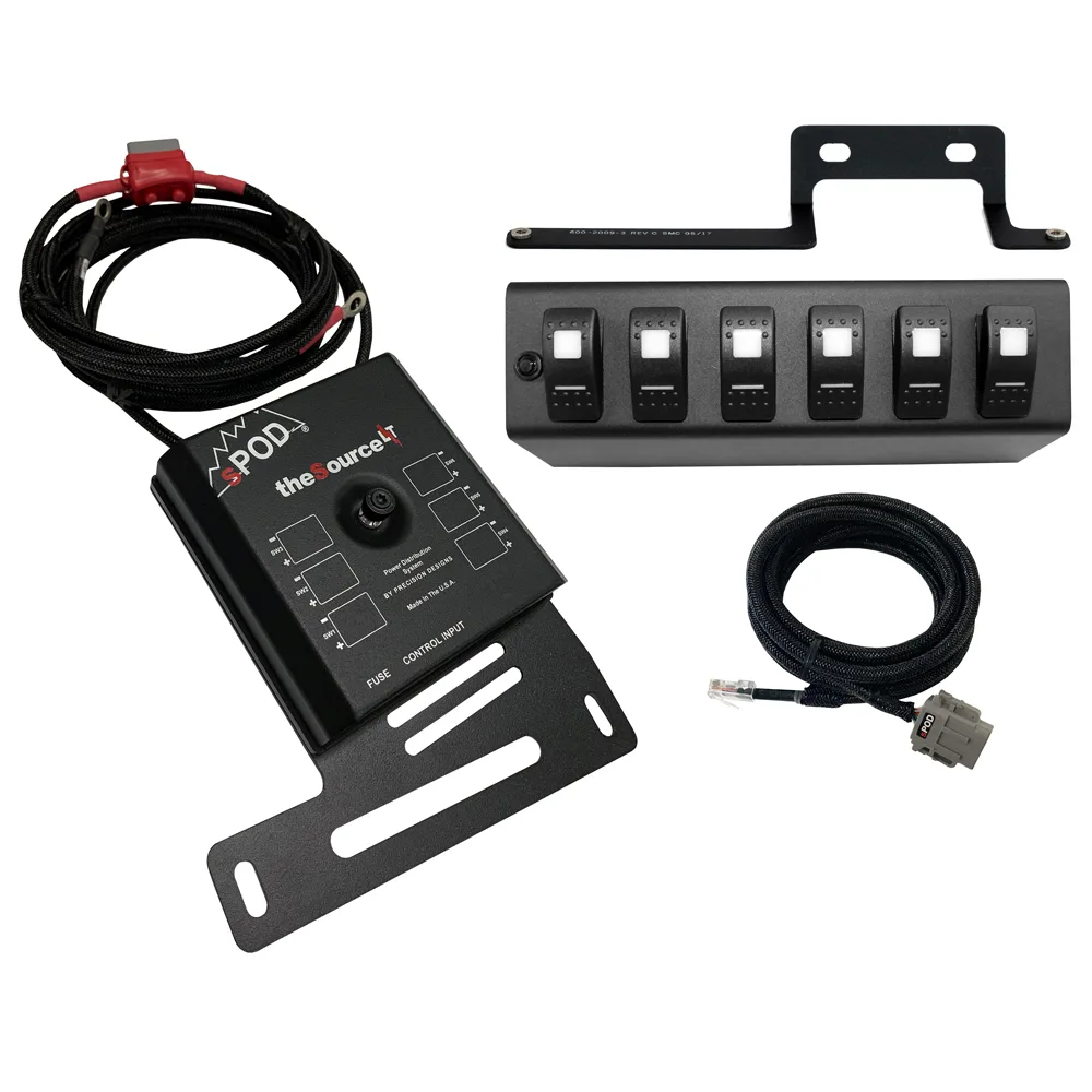 Schalterpanel SourceLT grüne LED sPod passend für Jeep Wrangler JK 09 - 18