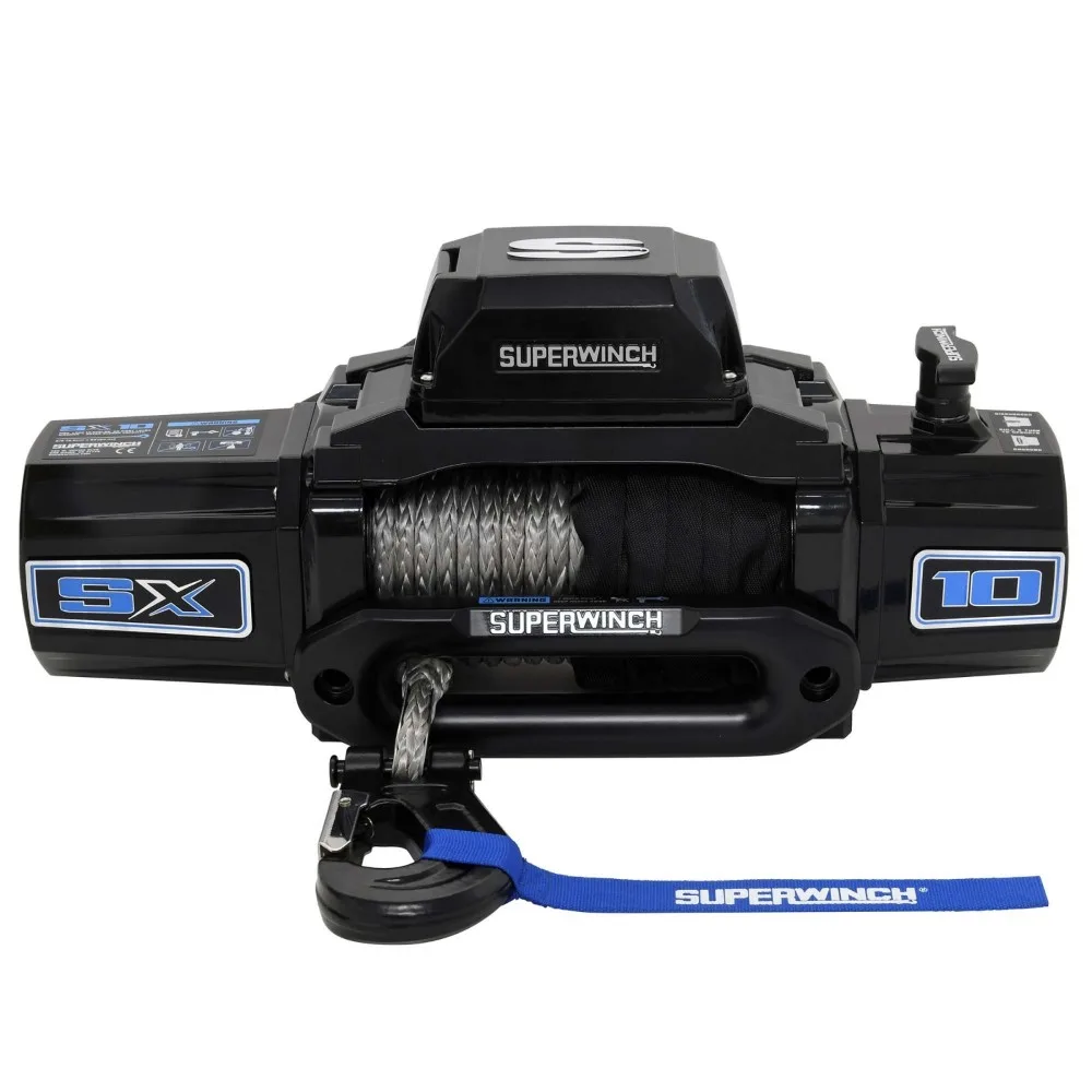 Superwinch SX10SR Seilwinde schwarz 4,5t 12V Kunstfaserseil