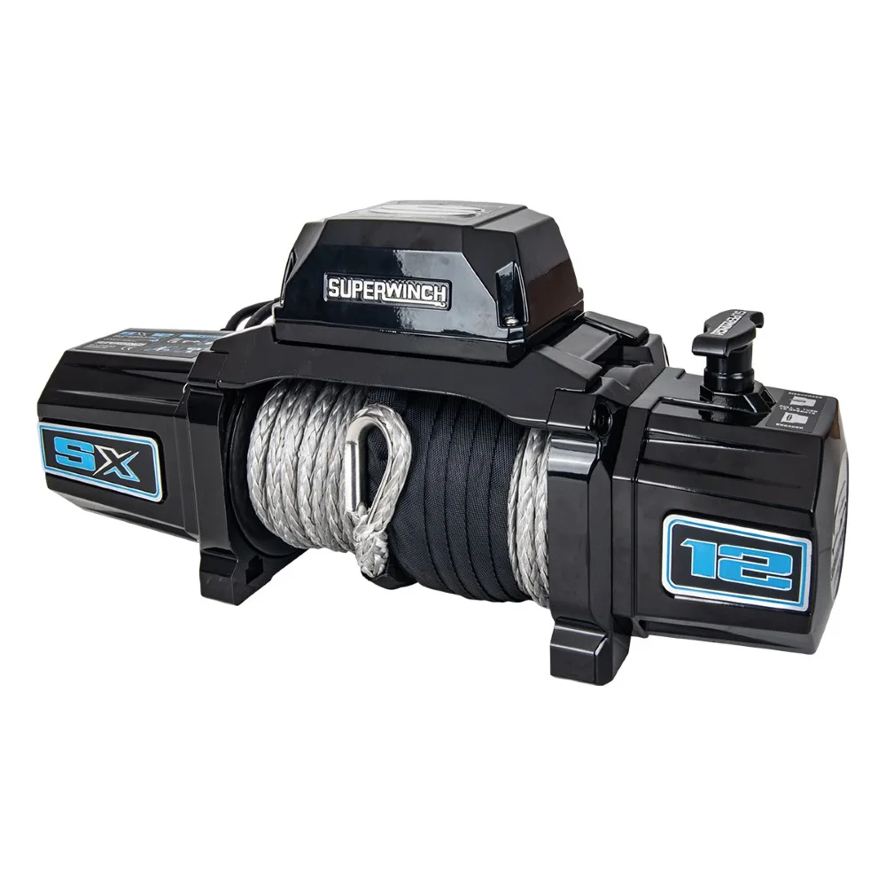 Superwinch SX12SR Seilwinde schwarz 5,4t Zugkraft 12V