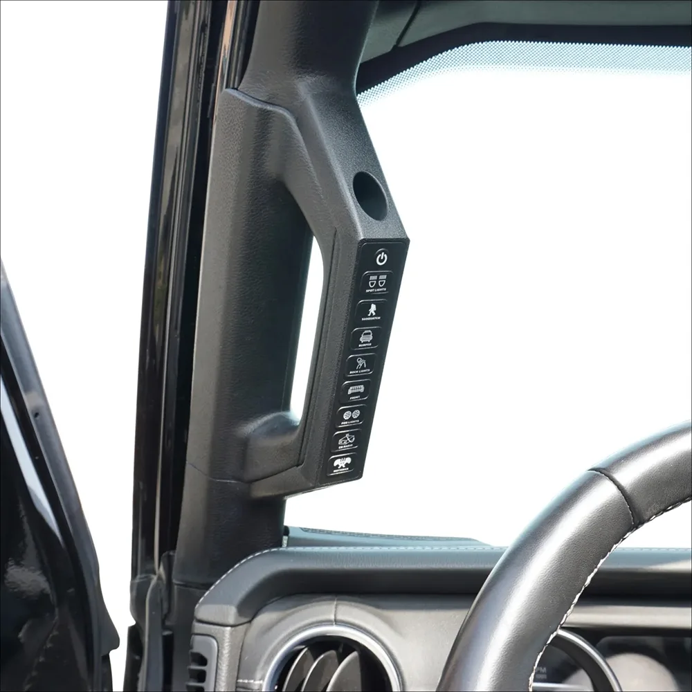 Schalterpanel Haltegriff 8 Voswitch passend für Jeep Wrangler JL & Gladiator JT