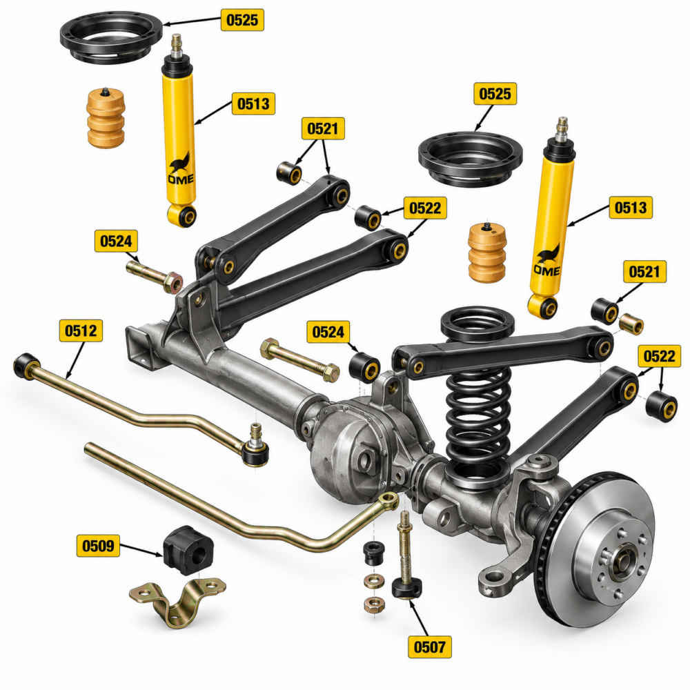 Vorderache Fahrwerk Jeep Wranglwr JL
