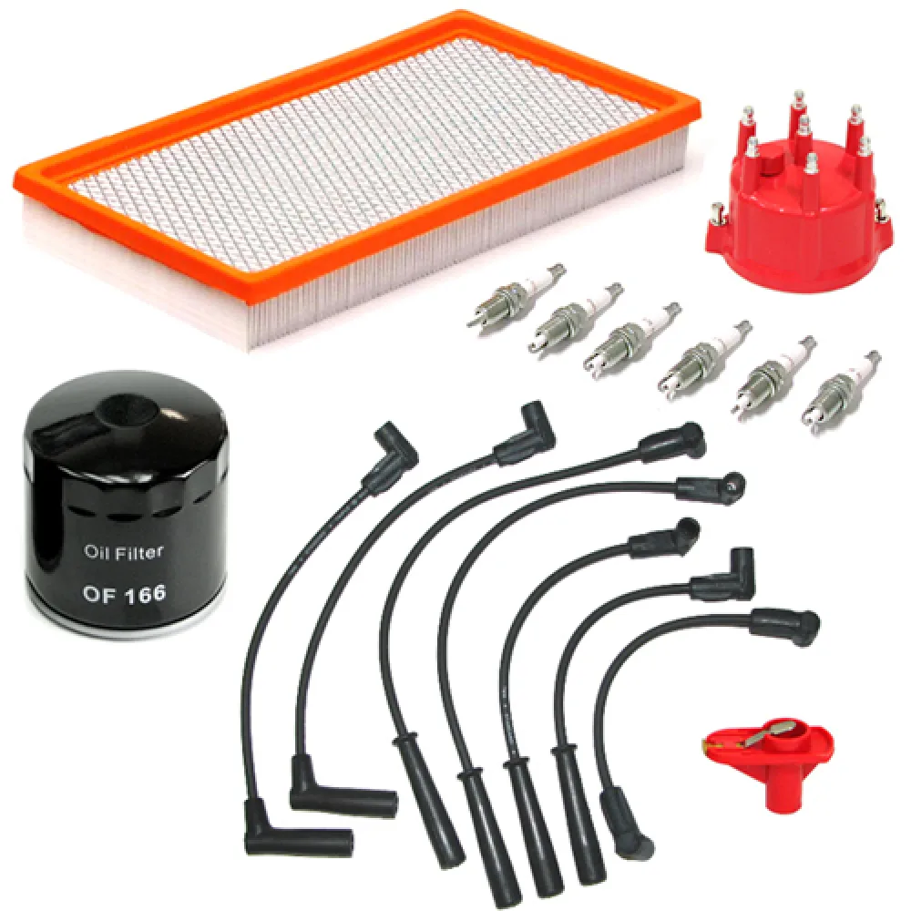 Service Paket mit Zündkabel aus eigenem Programm passend für Jeep Cherokee XJ (94-98)