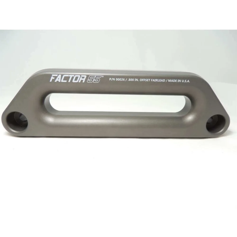 Factor 55 Hawse Offset Seilfenster 1,5 Zoll Aluminium grau