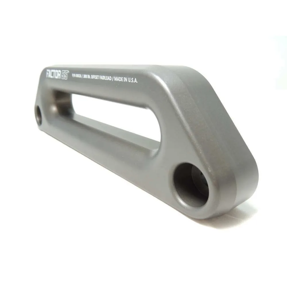 Factor 55 Hawse Offset Seilfenster 1,5 Zoll Aluminium grau