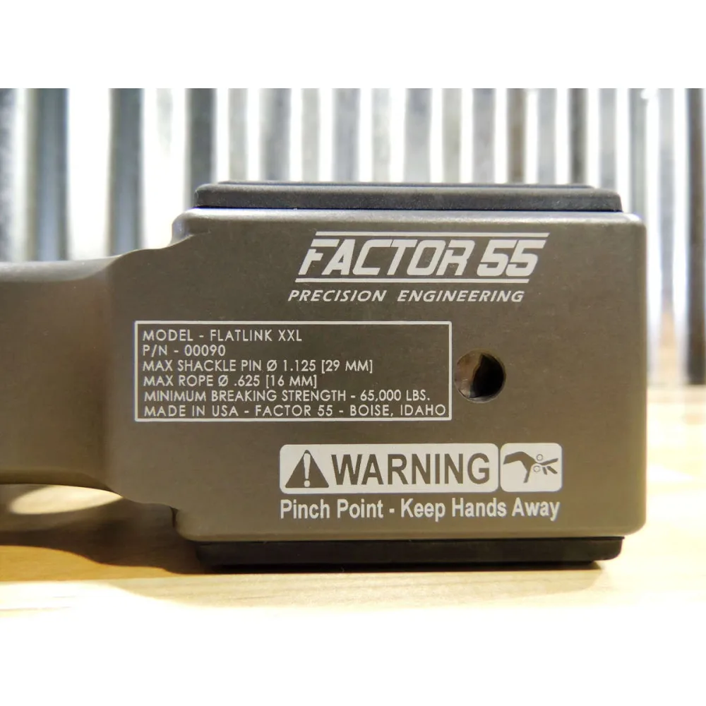 Factor 55 FlatLink XXL Windenschäkelhalterung, Grau