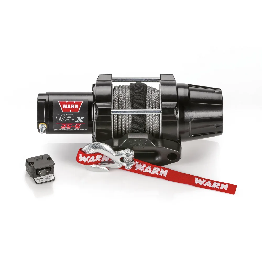 WARN VRX 25-S Seilwinde – 1134 kg Zugkraft, 15 m Kunststoffseil