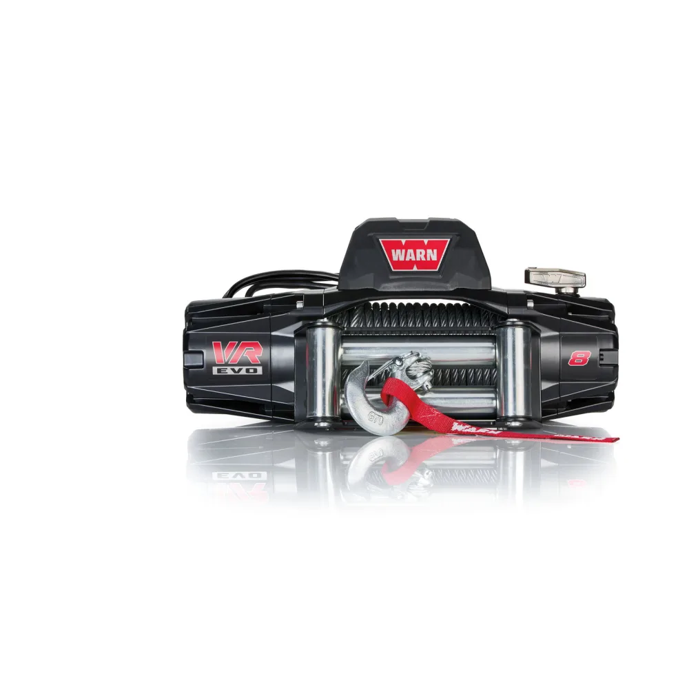 WARN Seilwinde VR EVO 8 12V mit Stahlseil, 3.630 kg Zugkraft