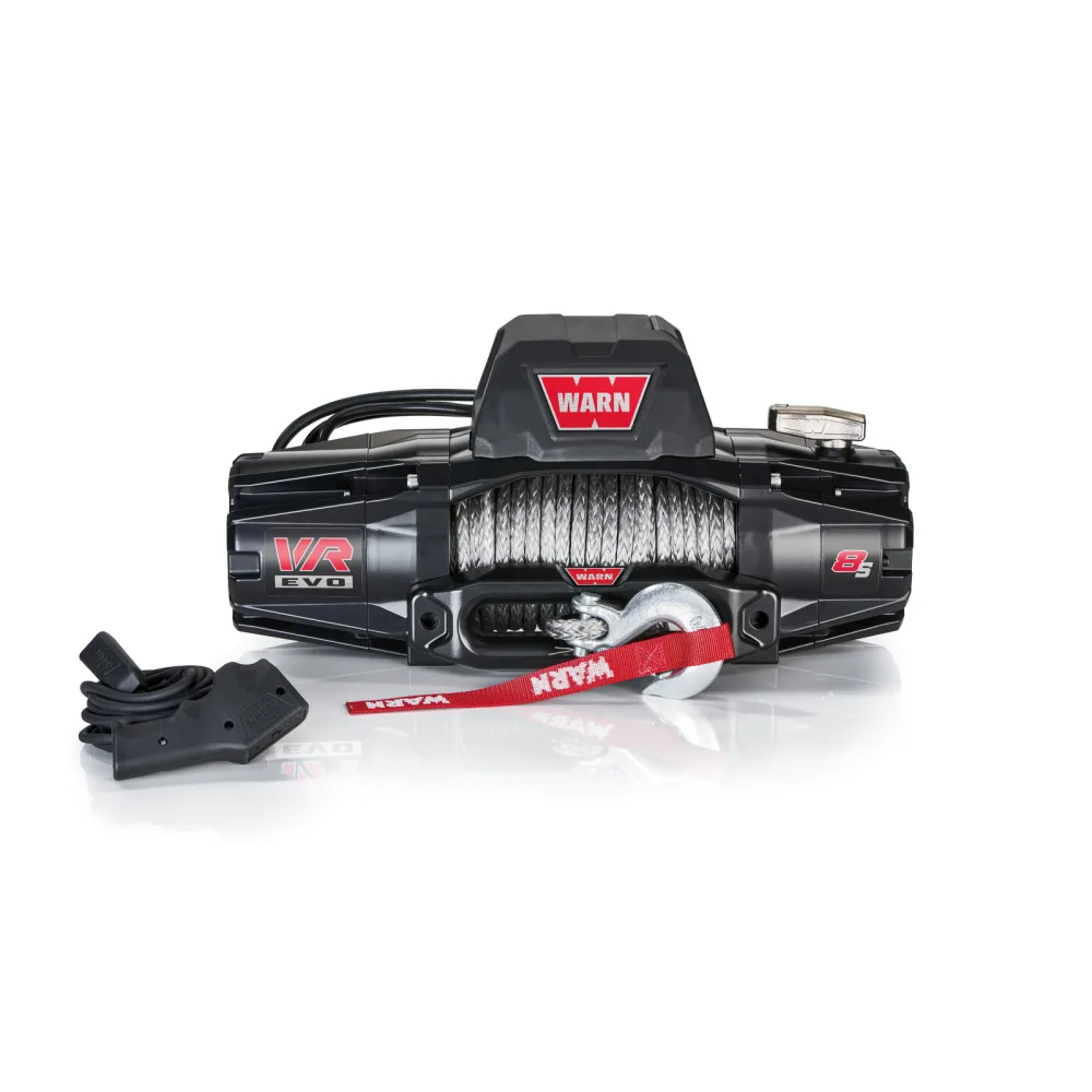 WARN Seilwinde VR EVO 8s 12V 3.630 kg Zugkraft Kunststoffseil