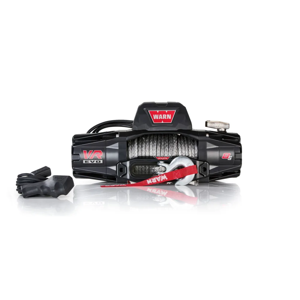 WARN Seilwinde VR EVO 8s 12V 3.630 kg Zugkraft Kunststoffseil