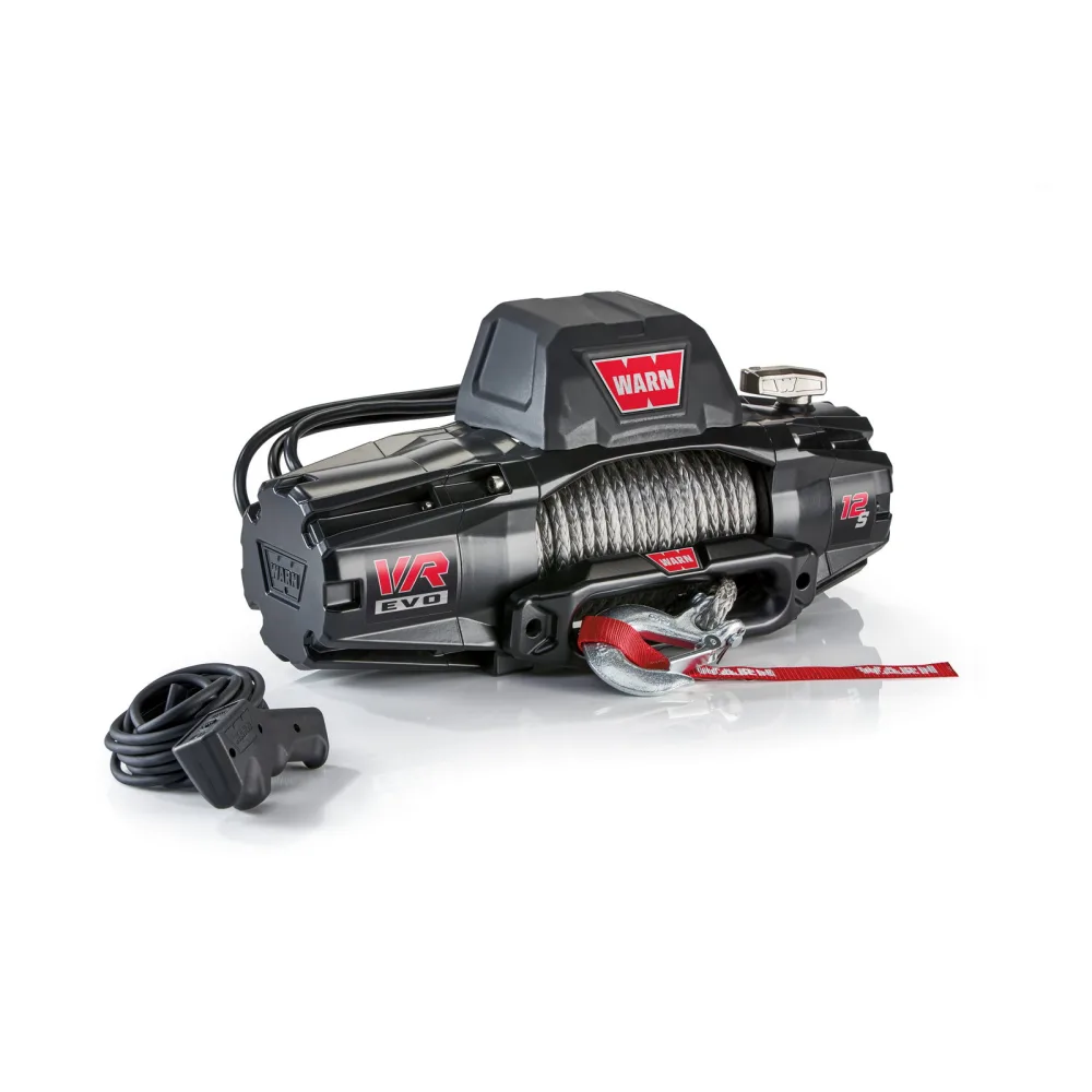 WARN Seilwinde VR EVO 12s 12V 5.443 Kg Zugkraft Kunststoffseil