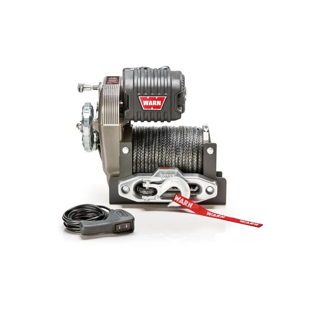WARN Seilwinde M8274-10.000 12V mit Kunststoffseil und 4.535 kg Zugkraft