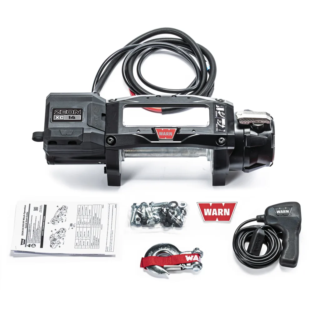 WARN Seilwinde ZEON XC 14 12V – 6.350 kg Zugkraft, ohne Seil