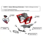 GWTEC Option Midrange für Hidden Multi-Mount mit Tragegriffen & Kabel