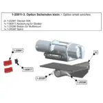 GWTEC Option kleine Seilwinden für Hidden Multi-Mount mit Bolzen und Stecker