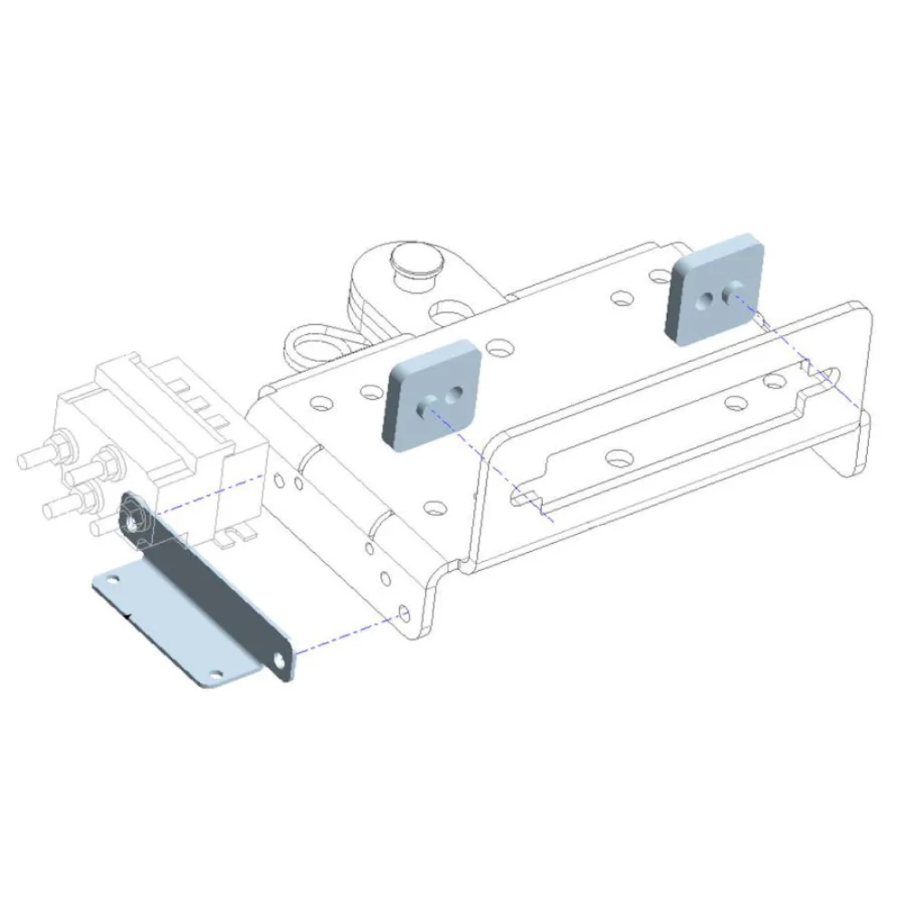 GWTEC Adapterkit für VRX & AXON Seilwinden, Multi-Mount Träger klein