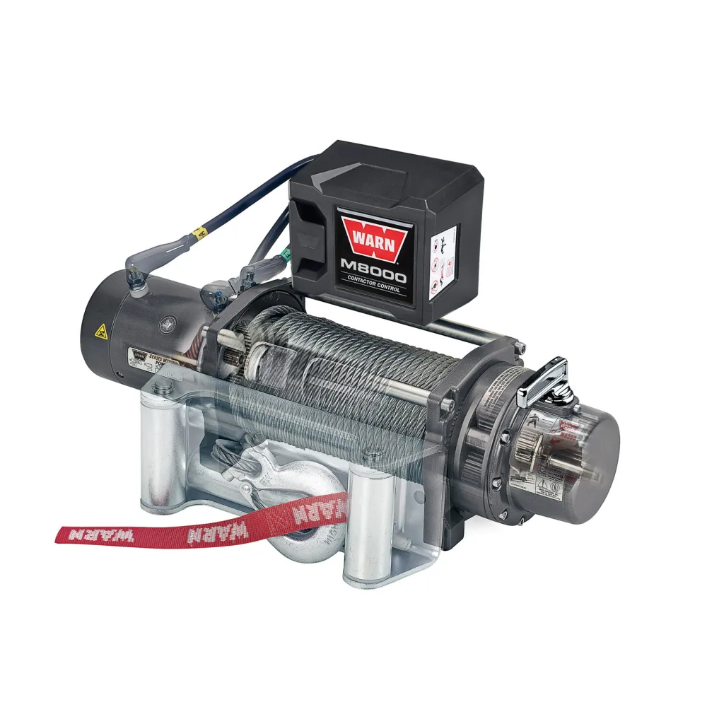 WARN Seilwinde M8000 12V mit Stahlseil - 3.630 kg Zugkraft