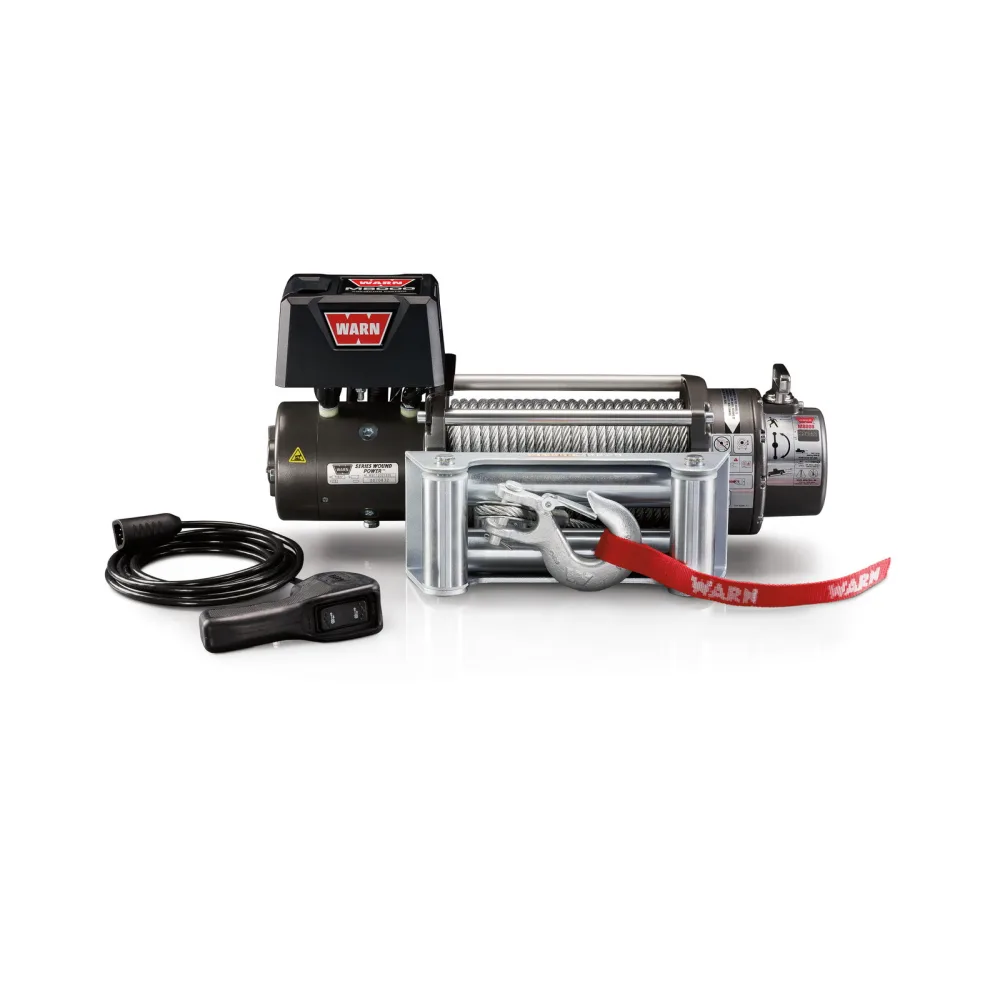 WARN Seilwinde M8000 12V mit Stahlseil - 3.630 kg Zugkraft