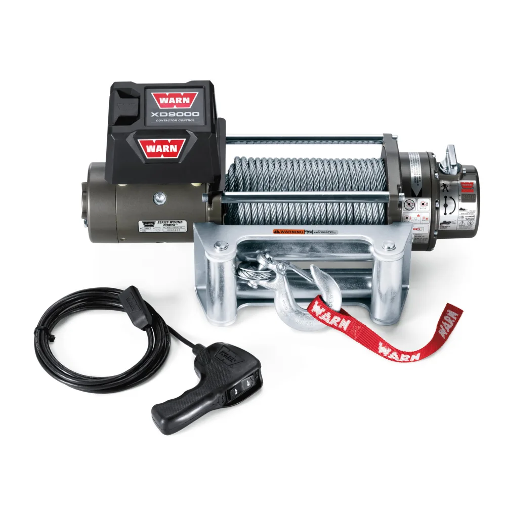 WARN Seilwinde XD9000 12V – 4.080 kg Zugkraft mit 30 m Stahlseil