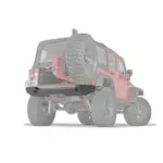 WARN Heckstoßstange für Jeep Wrangler JK, passend für Reserveradträger