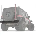WARN Elite Heckstoßstange für Jeep Wrangler JK, schwarz pulverbeschichtet