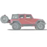 WARN Heckreserveradträger schwarz für ELITE 1-89525 Wrangler JK