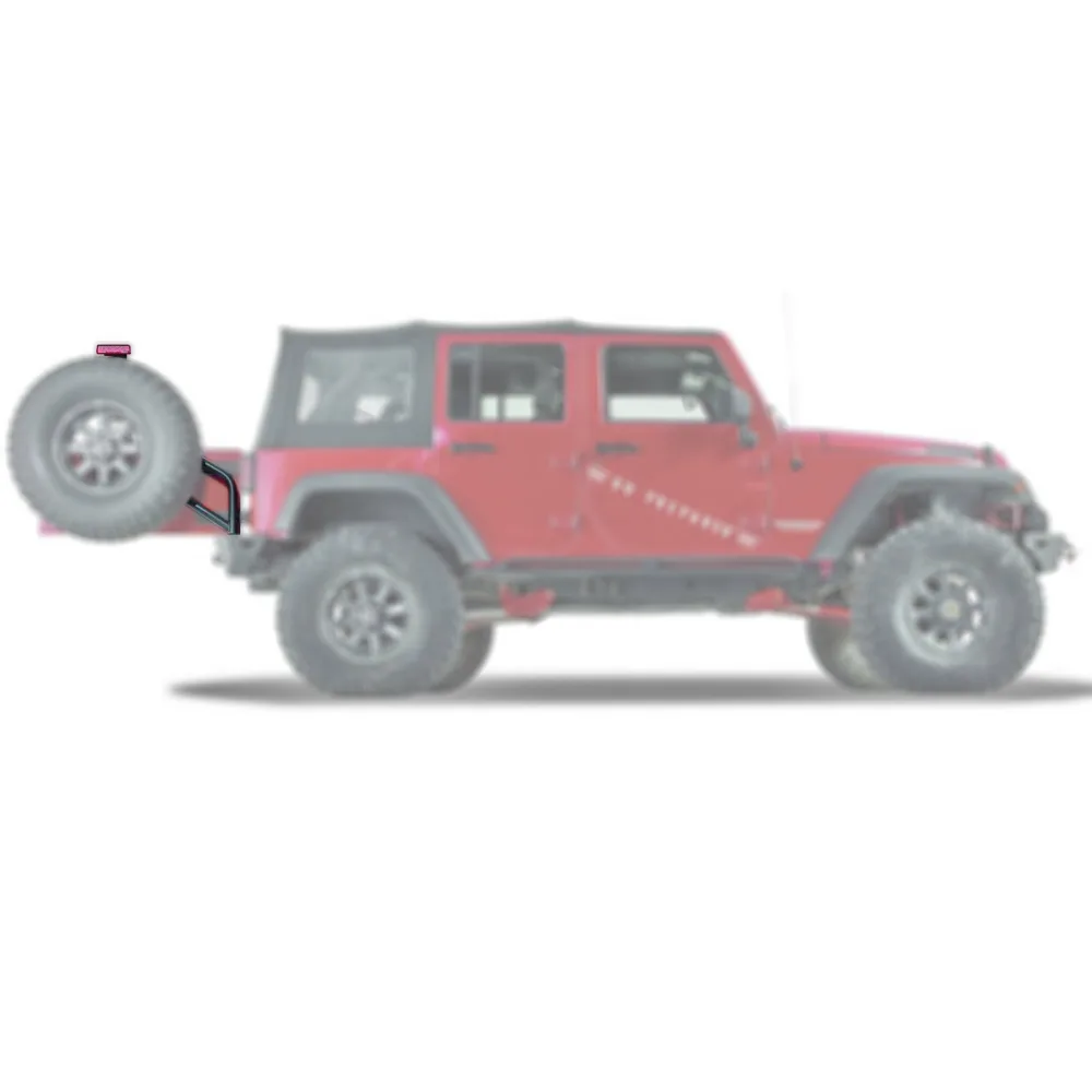 WARN Heckreserveradträger schwarz für ELITE 1-89525 Wrangler JK