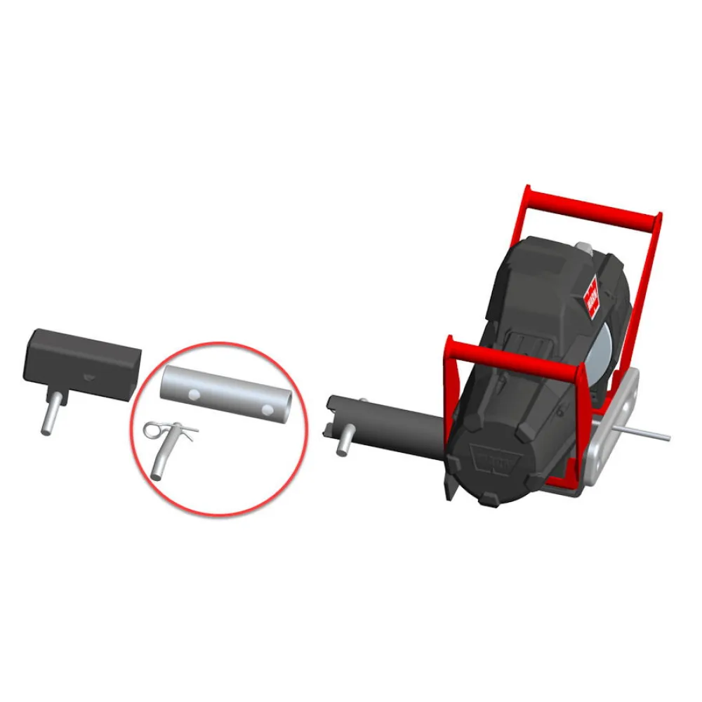 GWTEC Winch Mount Verbindungsrohr für Hidden Multimount auf 2" Aufnahme