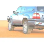 ARB Sidesteps hinten für Toyota HZJ J105, nur mit 2-4413200 montierbar