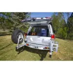 ARB Heckstoßstange aus Stahl für Nissan Patrol GR, schwarz