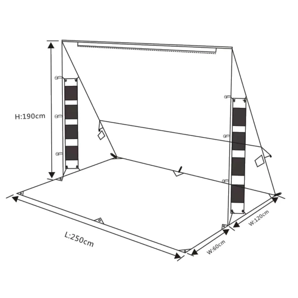 ARB Deluxe Awning Alcove Vorzelt für ARB Markise 2500 mm (35-814407/08/12)