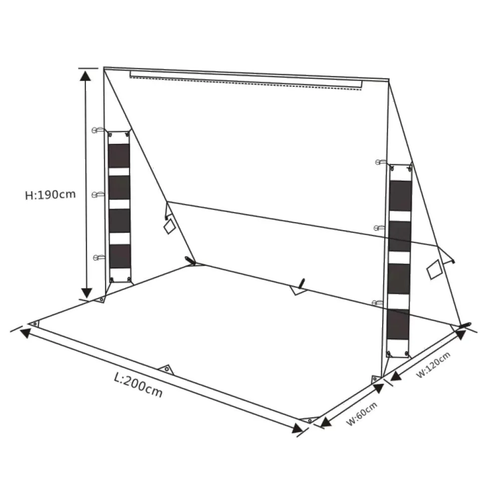 ARB Touring Deluxe Awning Alcove Markisenvorzelt für 2000 mm Markise