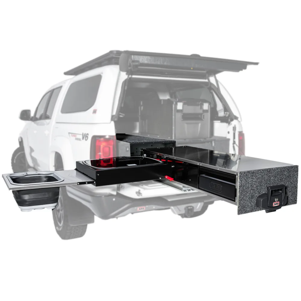 ARB Slide Kitchen 1355mm Schublade inkl. Kocher, Ablage, Schublade & Spülbecken