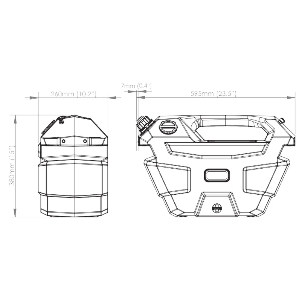 ARB Frontier Wash Station 28L Wasserkanister für Pritschenfahrzeuge