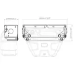 ARB Quick Release Bracket Halterung für Frontier Wash Station & Diesel Tank