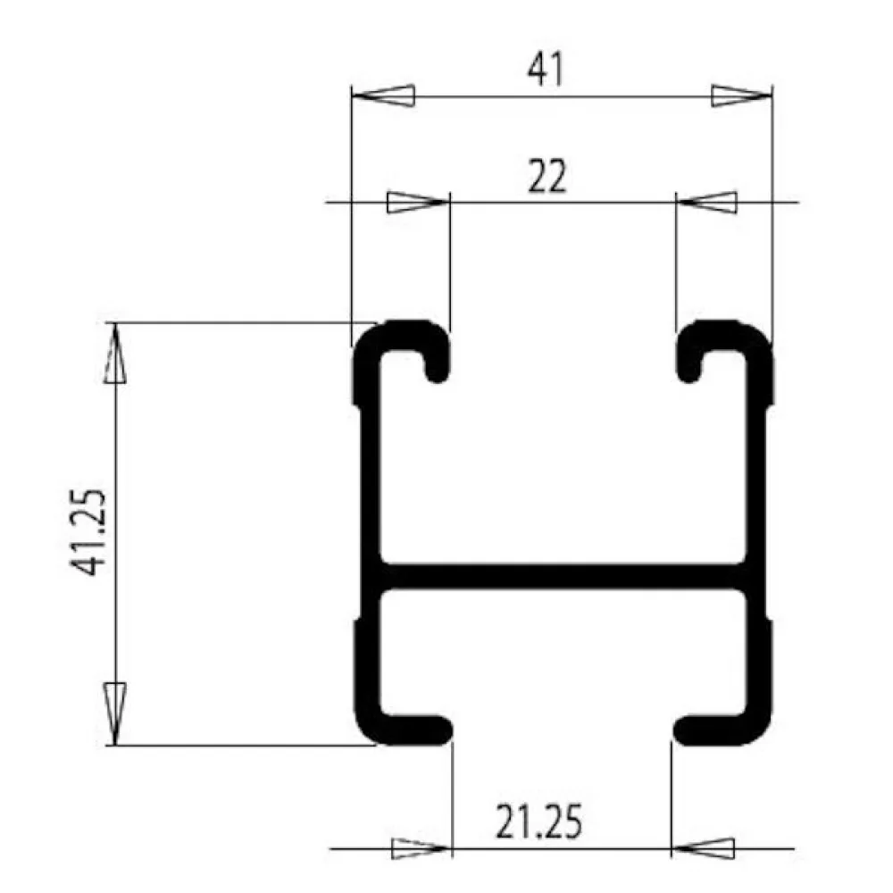 Rhino-Rack Heavy Duty Querträger 1800 mm, silber (40 x 40 mm)