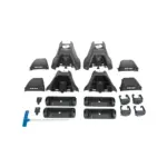 Rhino-Rack 2500 HD Querträger-Set für Ford Ranger Extra Cab 1375 mm schwarz