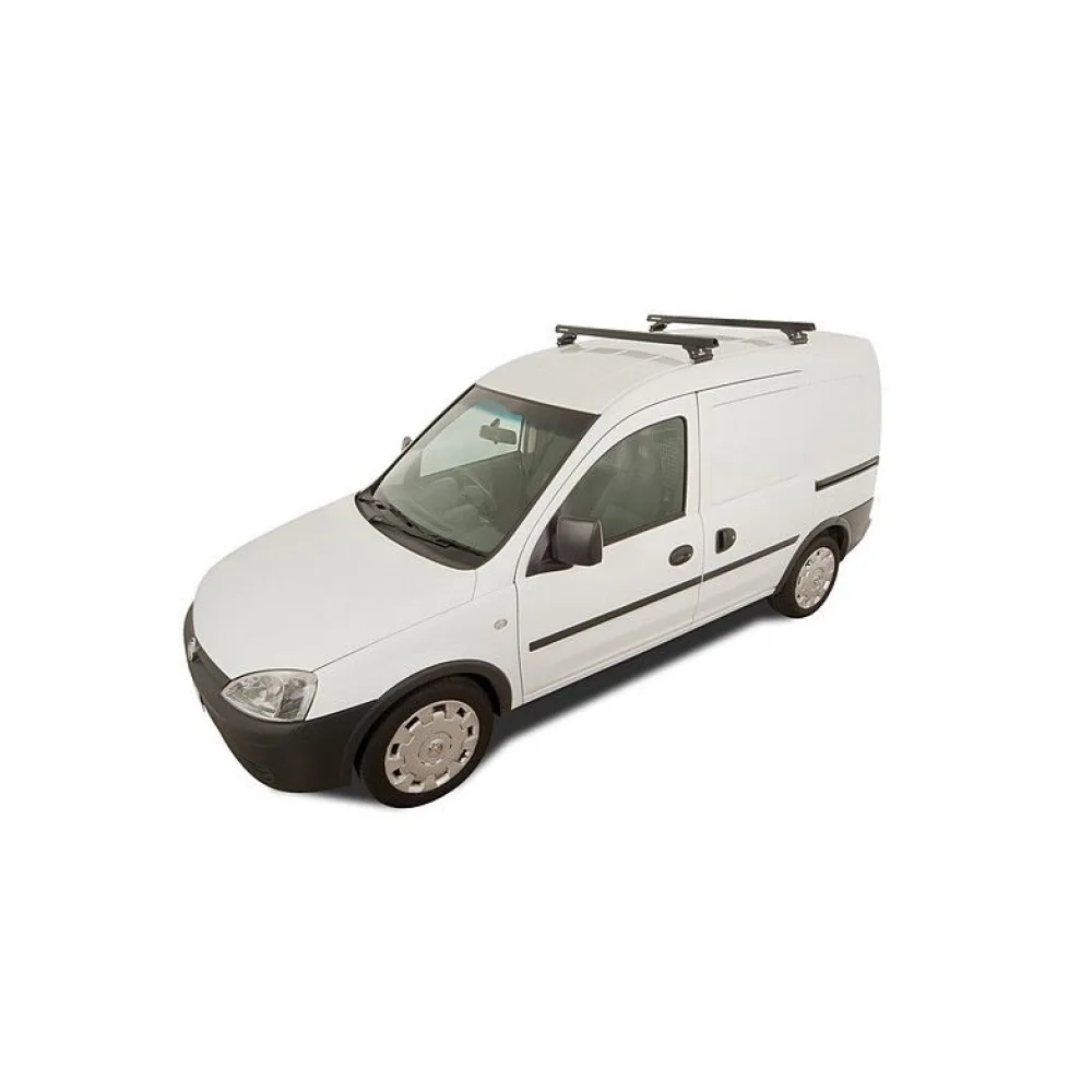 Rhino Rack HD Querträger 1250 mm für Opel Combo, schwarz (2 Stück)