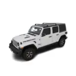 Rhino Rack Sportz Dachträger schwarz, Wrangler JK und JL, für Regenrinne