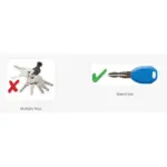 Rhino-Rack Masterkey Zentralschlüssel mit 2 Schlössern für Träger und Zubehör