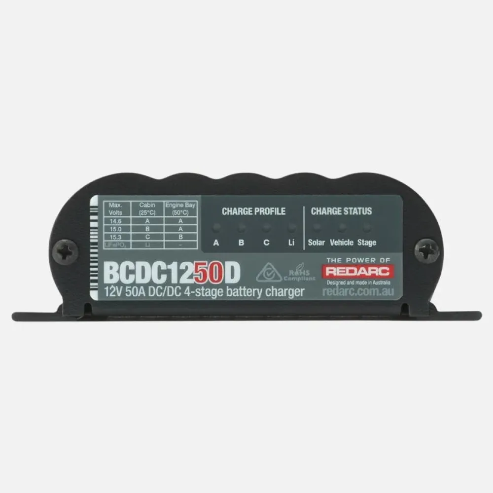 REDARC BCDC1250D Batterie-Ladegerät DC-DC 12V 50A mit MPPT-Solarregler