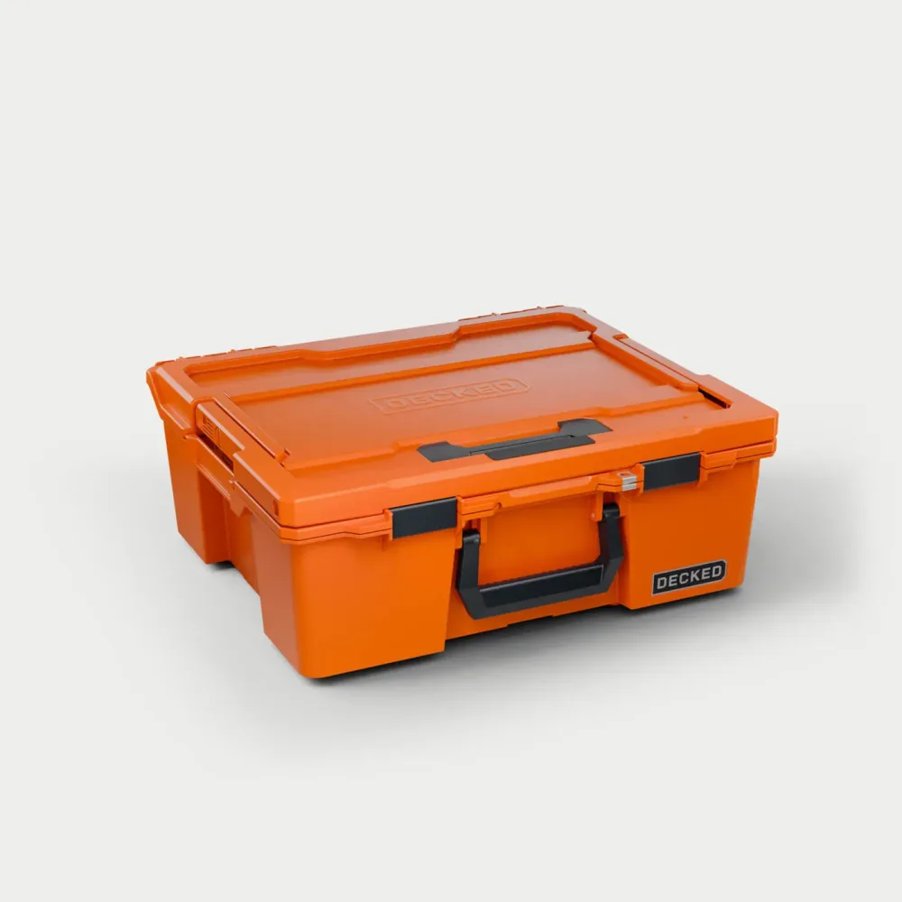 DECKED D-co Case Halfrack 32 Transportbox, Blaze Orange