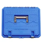 DECKED D-Box Werkzeugbox mit Tragegriff für große Schubladen, blauer Deckel