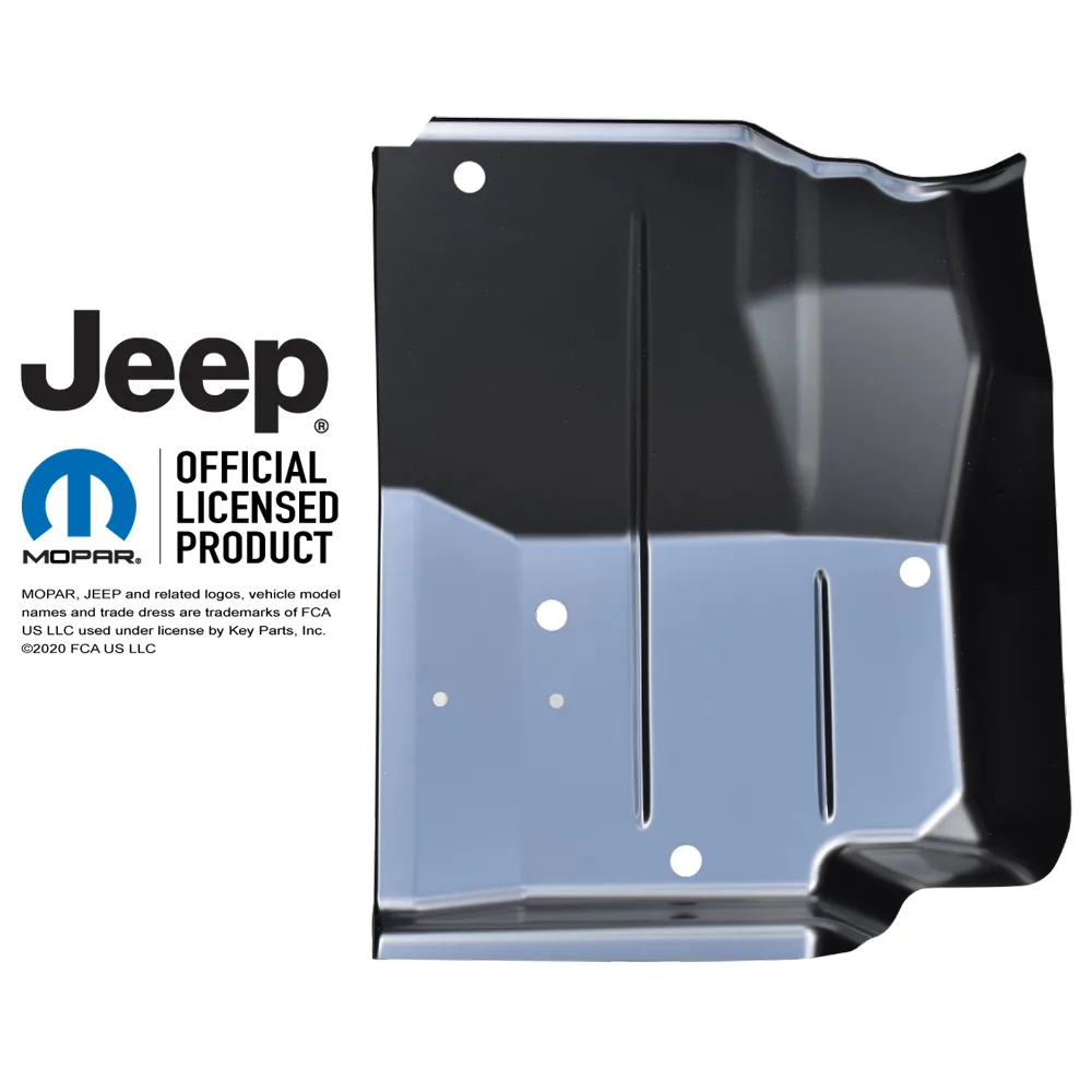Bodenblech vorne Fahrerseite Keyparts passend für Jeep CJ (76-86) & Wrangler YJ (87-95)