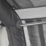 Freistehendes Campingzelt aufblasbar 140 grau