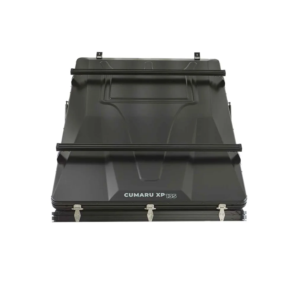 Alu Hartschalen Dachzelt CUMARU XP 135 All Black - Komfort-Hybridmatratze