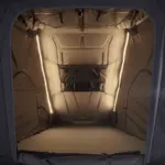 Alu Hartschalen Dachzelt CUMARU XP 135 All Black - Komfort-Hybridmatratze