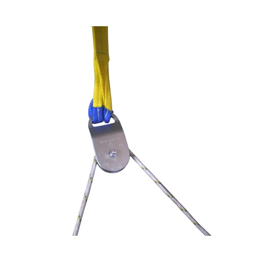 Selbstauslösende Umlenkrolle. 1 Rolle mit 100 mm Durchmesser. (Kann mit PCA-1291 verwendet werden). Grenzlast 20kN (4400lb)