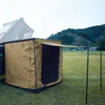 Zeltraum zu Seitenmarkise VICKYWOOD - 200 cm / goldbraun