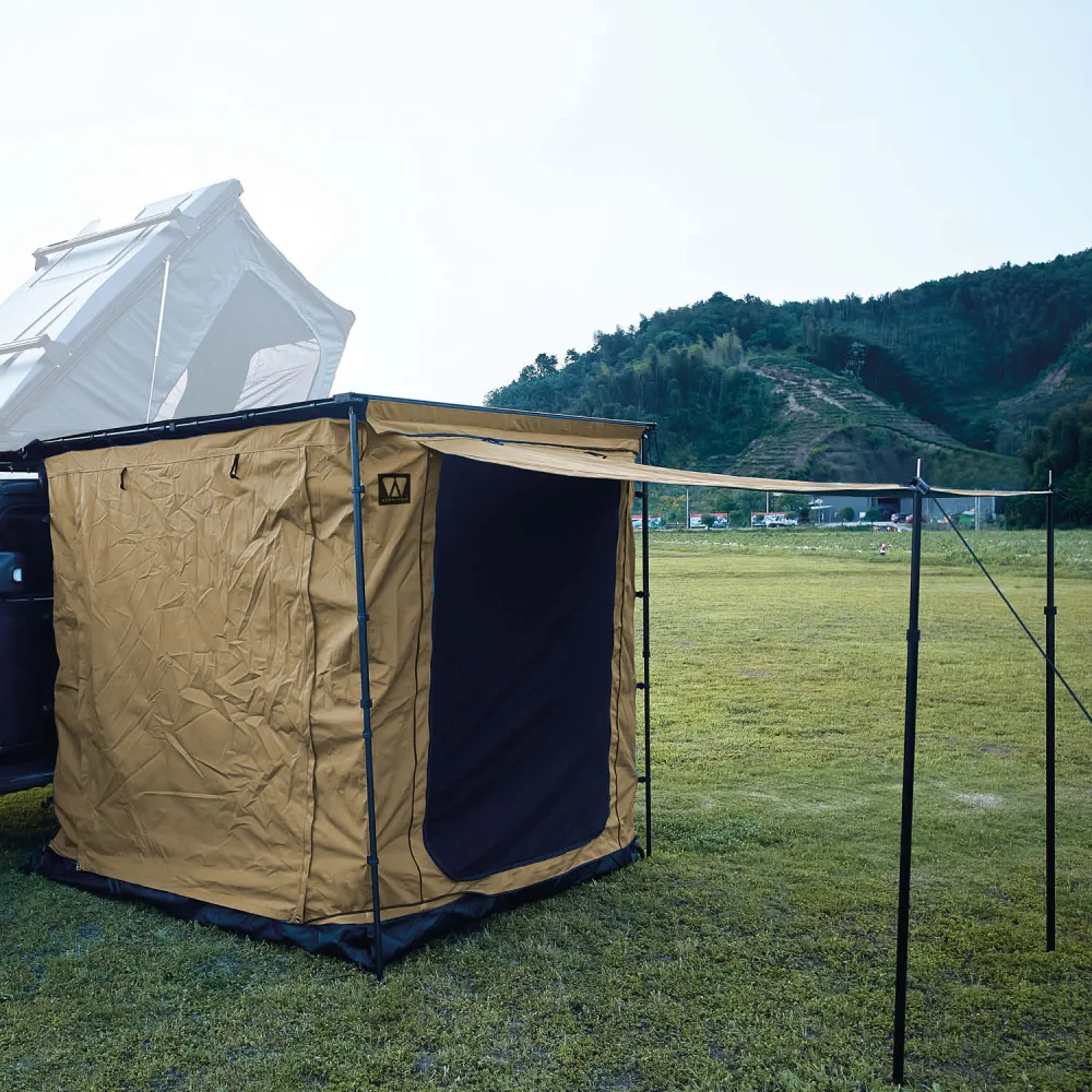 Zeltraum zu Seitenmarkise VICKYWOOD - 200 cm / goldbraun
