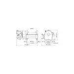 ComeUp Seilwinde Wolf 5.4t Schneckengetriebe 12V